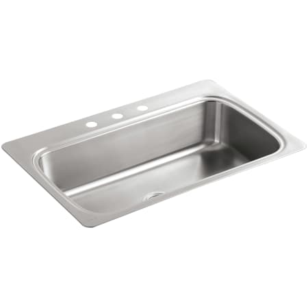 A large image of the Kohler K-3373-3 Stainless Steel