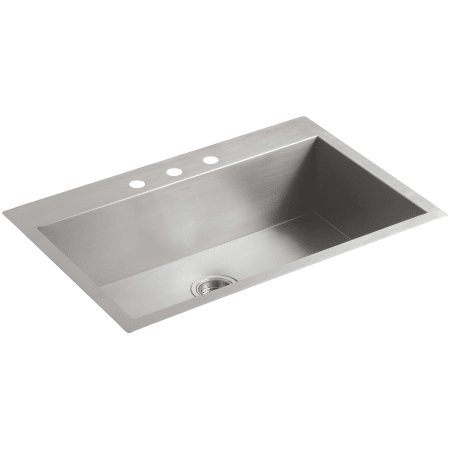 A large image of the Kohler K-3821-3 Stainless Steel