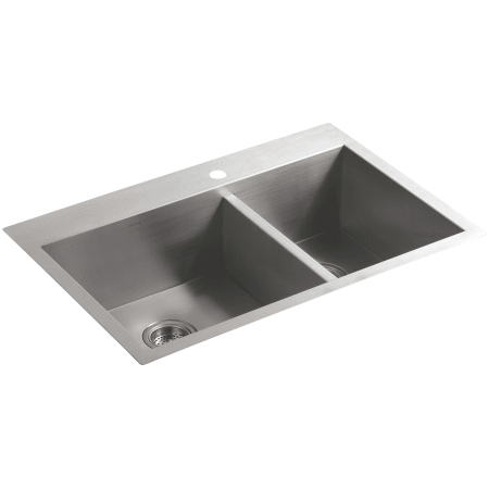 A large image of the Kohler K-3823-1 Stainless Steel