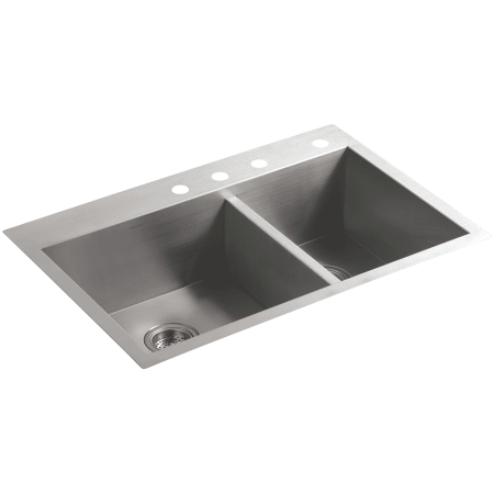 A large image of the Kohler K-3823-4 Stainless Steel