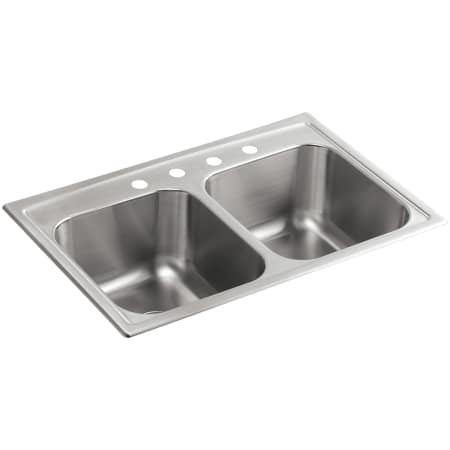 A large image of the Kohler K-3847-4 Stainless Steel