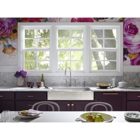 Kohler K-3943-NA Stainless Steel Vault 36" Single Basin ...