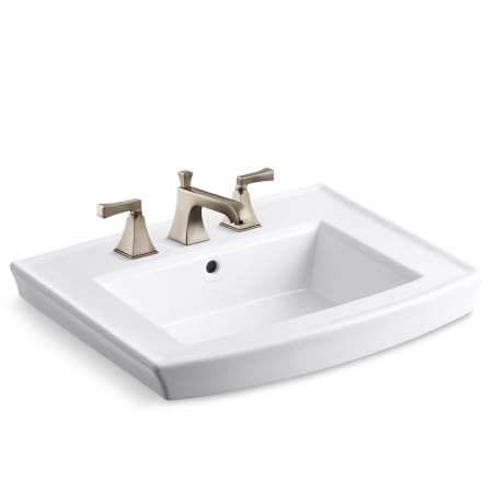 A large image of the Kohler K-454-4V/K-2358-8 Brushed Bronze