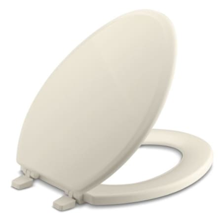 Kohler K 4694 47 Almond Ridgewood Elongated Closed Front Toilet Seat Elongated Closed Front Toilet Seat Ridgewood Collection Kohler Logo K 4694