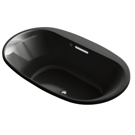 A large image of the Kohler K-5717-W1 Black Black