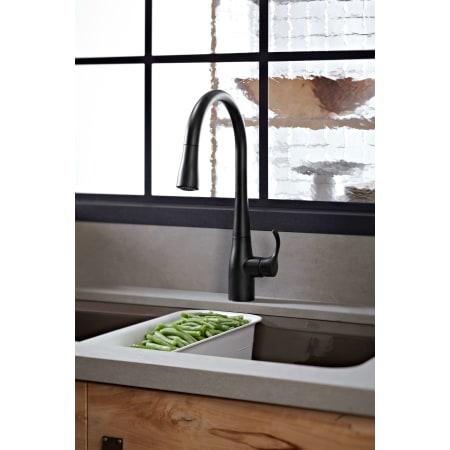 Kohler K-596-BL Matte Black Simplice 1.5 GPM Single Hole Pull ...