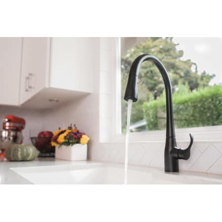 Kohler K 596 Bl Matte Black Simplice Single Hole Kitchen