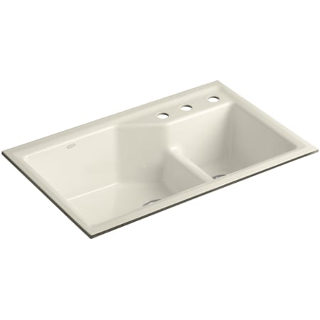 A large image of the Kohler K-6411-3 Almond