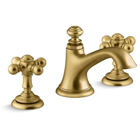 A large image of the Kohler K-72759-3 Vibrant Brushed Moderne Brass