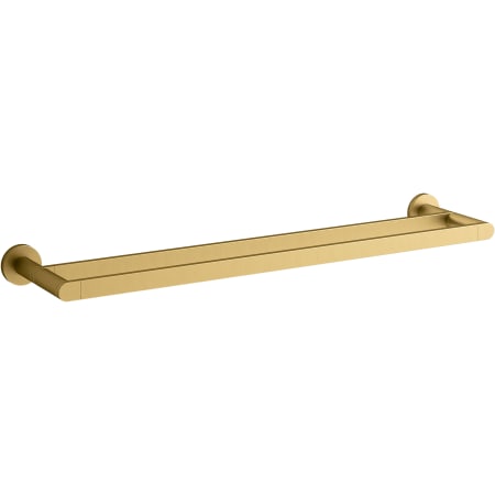 A large image of the Kohler K-73144 Vibrant Brushed Moderne Brass