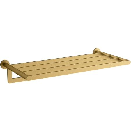 A large image of the Kohler K-73157 Vibrant Brushed Moderne Brass