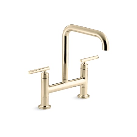 A large image of the Kohler K-7547-4 Vibrant French Gold