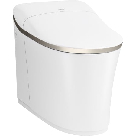 A large image of the Kohler K-77795 White / Brushed Nickel