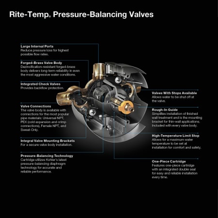 A large image of the Kohler K-8304-UX Infographic