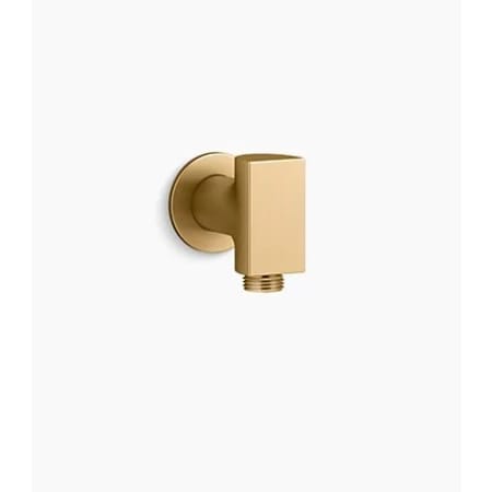 A large image of the Kohler K-98352 Vibrant Brushed Moderne Brass