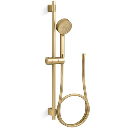 A large image of the Kohler K-98361-Y Vibrant Brushed Moderne Brass