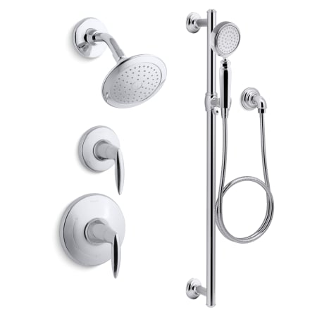 A large image of the Kohler K-ALTEO-RT11-4 Polished Chrome