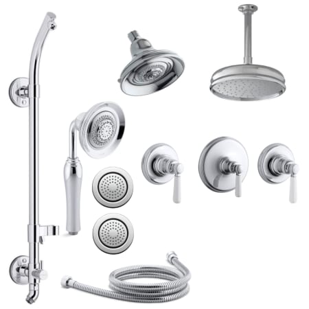 A large image of the Kohler K-BANCROFT-DMS28HR-4P Polished Chrome