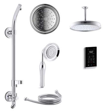 A large image of the Kohler K-BANCROFT-DTV17HR-E Polished Chrome