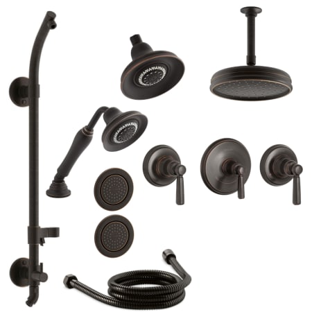 A large image of the Kohler K-BANCROFT-MS28HR-4E Oil Rubbed Bronze (2BZ)