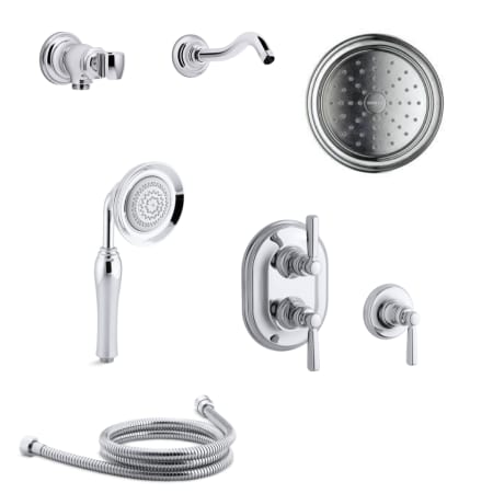 A large image of the Kohler K-BANCROFT-SMS11-4E Polished Chrome