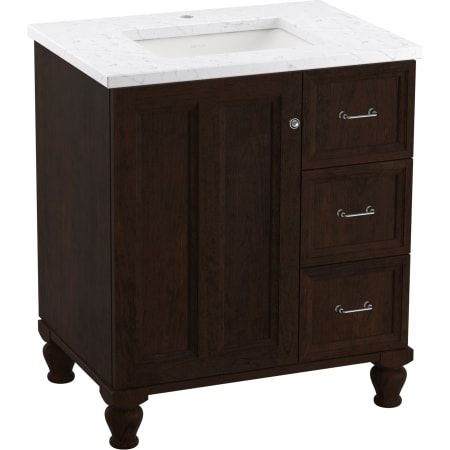 A large image of the Kohler K-CM99517-BD1 Claret Suede