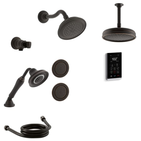 A large image of the Kohler K-FINIAL-DTV18 Oil Rubbed Bronze (2BZ)