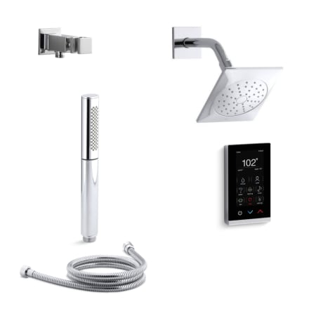 A large image of the Kohler K-LOURE-DTV11-E Polished Chrome