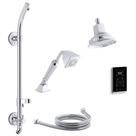 A large image of the Kohler K-MARGAUX-DTV11HR Polished Chrome