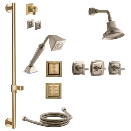 Kohler K-MARGAUX-MS15S-3-BV Vibrant Brushed Bronze Margaux ...