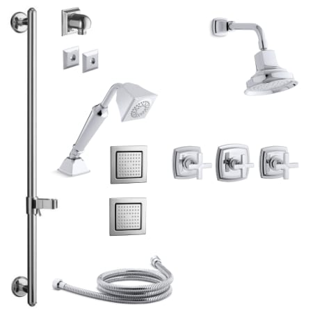 A large image of the Kohler K-MARGAUX-MS15S-3 Polished Chrome