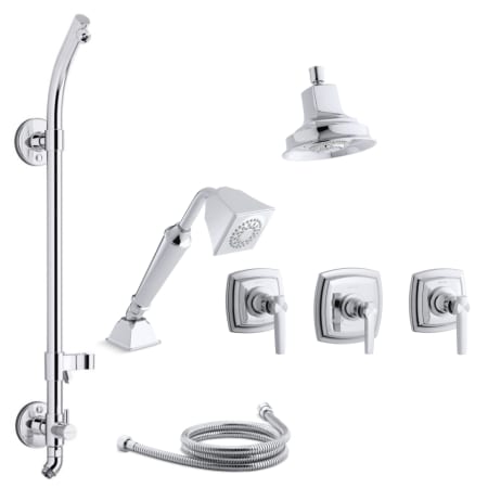 A large image of the Kohler K-MARGAUX-MS21HR-4 Polished Chrome