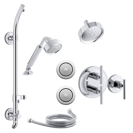 A large image of the Kohler K-PURIST-DMS15HR-4E Polished Chrome