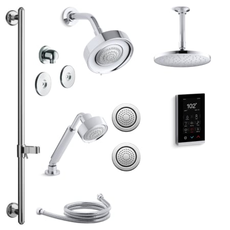 A large image of the Kohler K-PURIST-DTV28S-E Polished Chrome