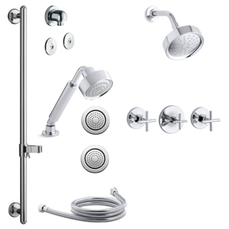 A large image of the Kohler K-PURIST-MS15S-3E Polished Chrome