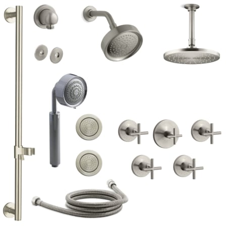 Kohler K Purist Ms18s 3 Bn Vibrant Brushed Nickel Purist
