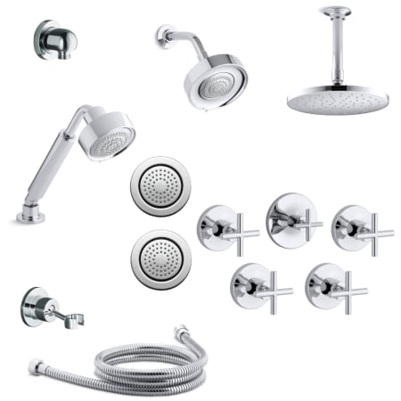A large image of the Kohler K-PURIST-MS28-3E Polished Chrome