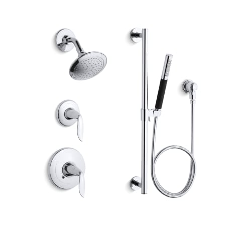 A large image of the Kohler K-REFINIA-RT11-4 Polished Chrome