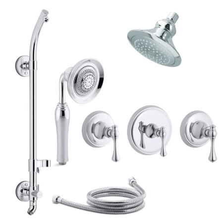 A large image of the Kohler K-REVIVAL-DMS11HR-4A Polished Chrome