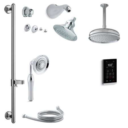 A large image of the Kohler K-REVIVAL-DTV17S Polished Chrome