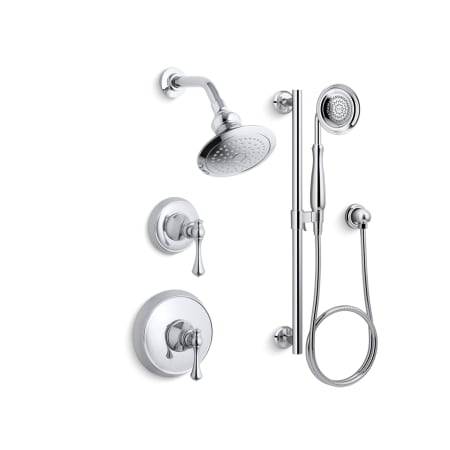 A large image of the Kohler K-REVIVAL-RT11-4A Polished Chrome