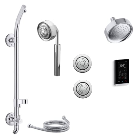 A large image of the Kohler K-STILLNESS-DTV15HR Polished Chrome