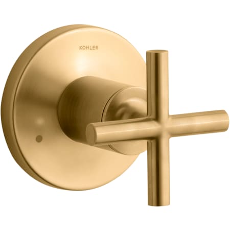 A large image of the Kohler K-T14491-3 Vibrant Brushed Moderne Brass