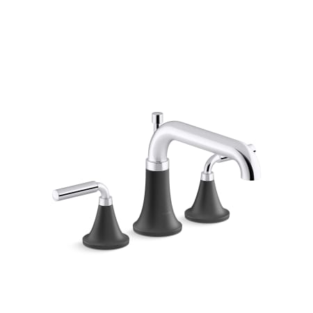 A large image of the Kohler K-T26440-4 Polished Chrome With Matte Black