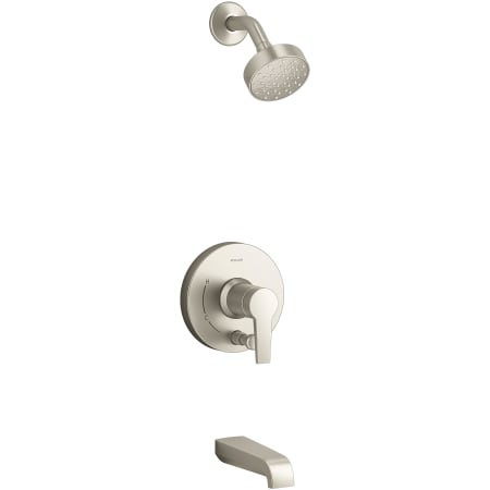 A large image of the Kohler K-T49980-4G Vibrant Brushed Nickel