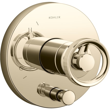 A large image of the Kohler K-T78016-9 Vibrant French Gold