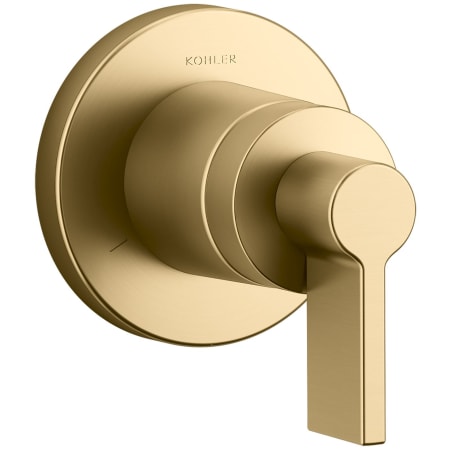 A large image of the Kohler K-T78025-4 Vibrant Brushed Moderne Brass