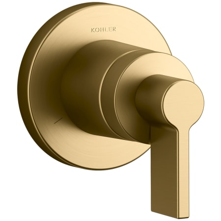 A large image of the Kohler K-T78026-4 Vibrant Brushed Moderne Brass