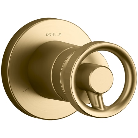 A large image of the Kohler K-T78026-9 Vibrant Brushed Moderne Brass