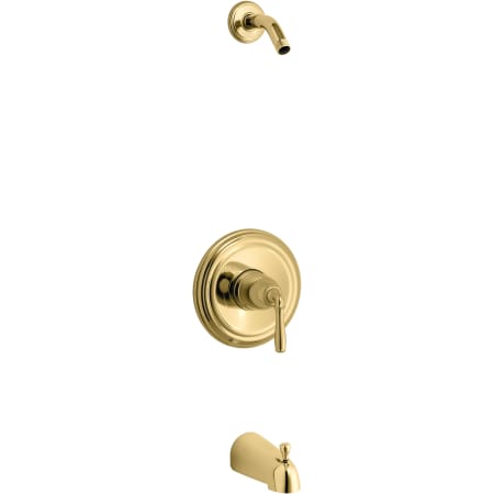 A large image of the Kohler K-TLS395-4S Vibrant Polished Brass